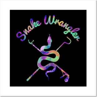 Snake Wrangler Galaxy Tie Dye Logo Posters and Art